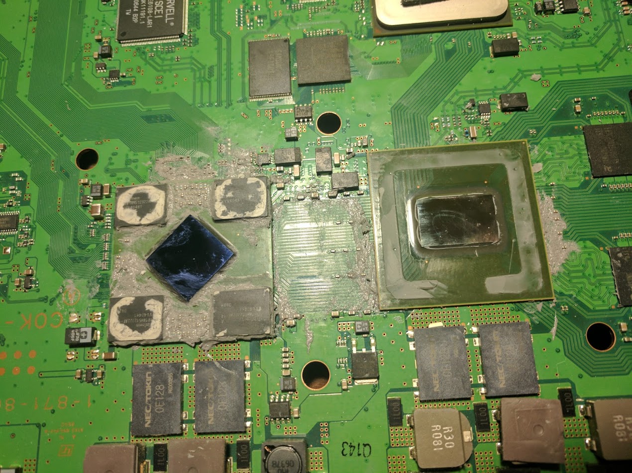 Wereldrecord Guinness Book thermometer Klagen PS3 delid, Cell CPU and RSX GPU IHS removal - William Quade