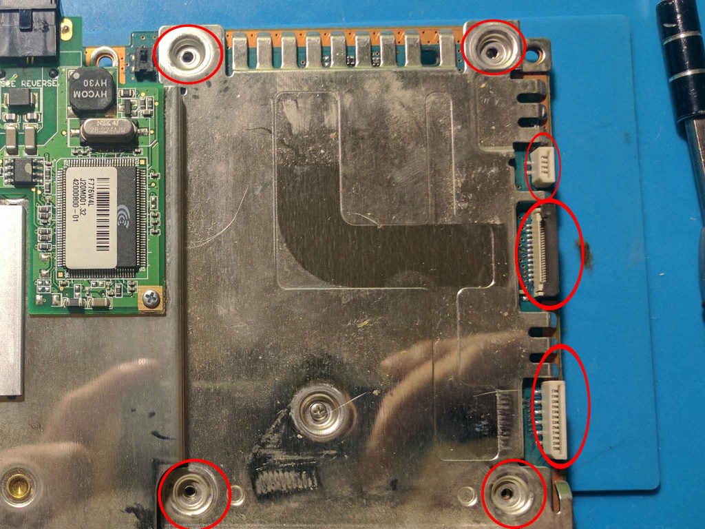 Removed disc drive assembly
