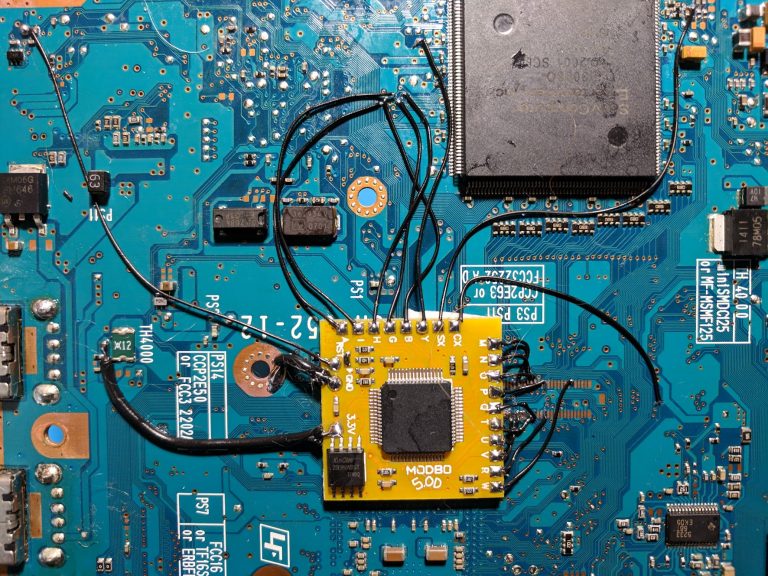 V15 Modbo modchip installation diagram - William Quade