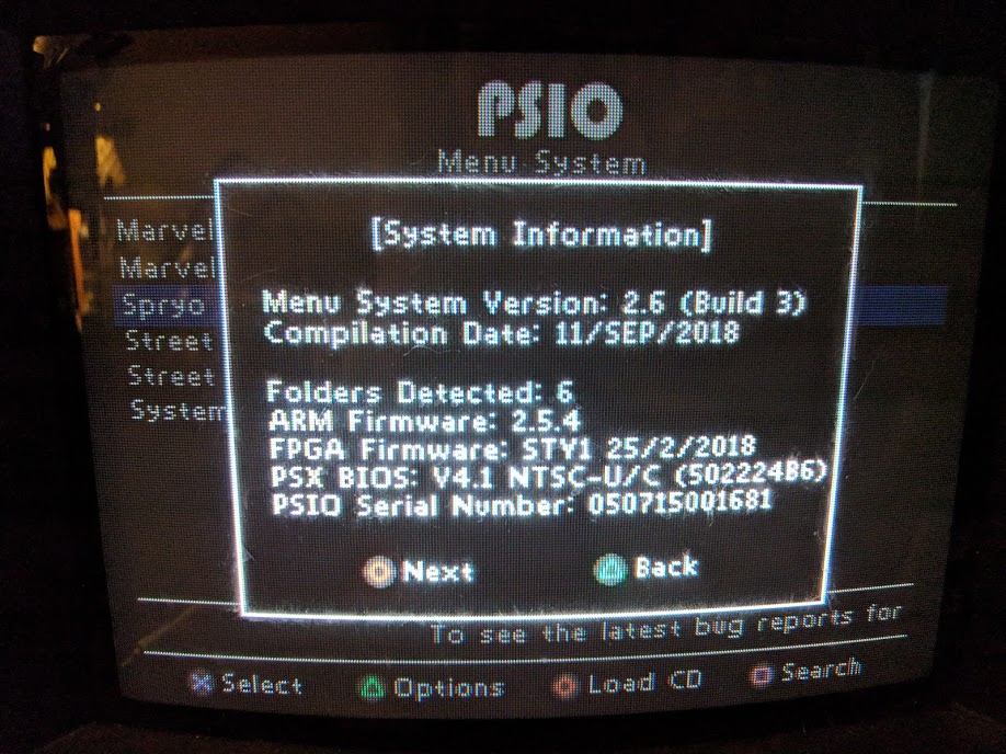 PSIO system information