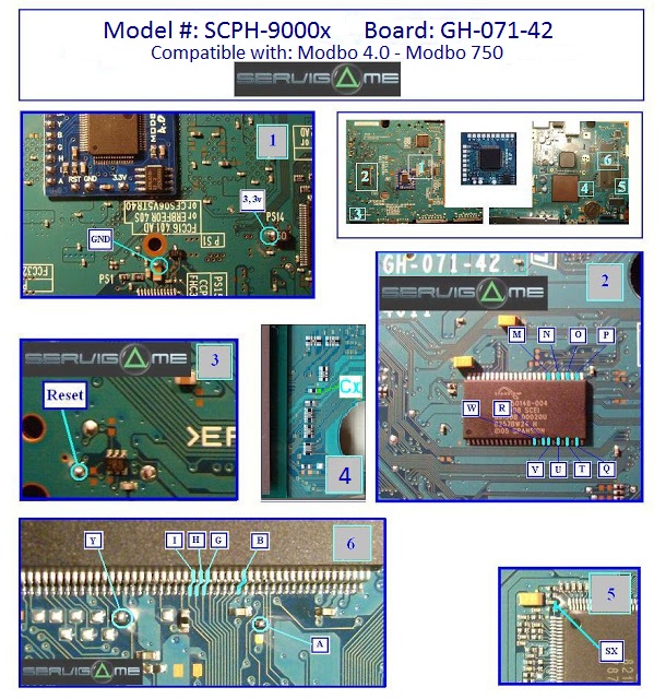 V18 Modbo modchip installation diagram - William Quade