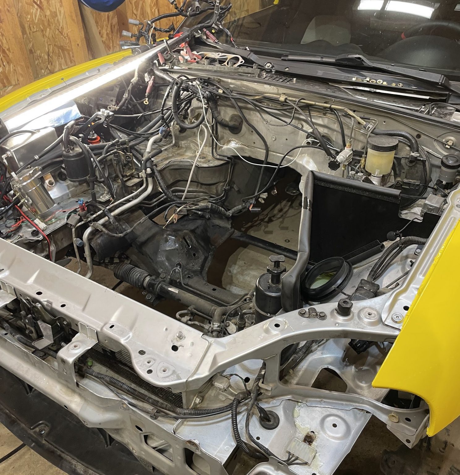 NB Miata project - Engine out work: Rear main seal, coolant reroute