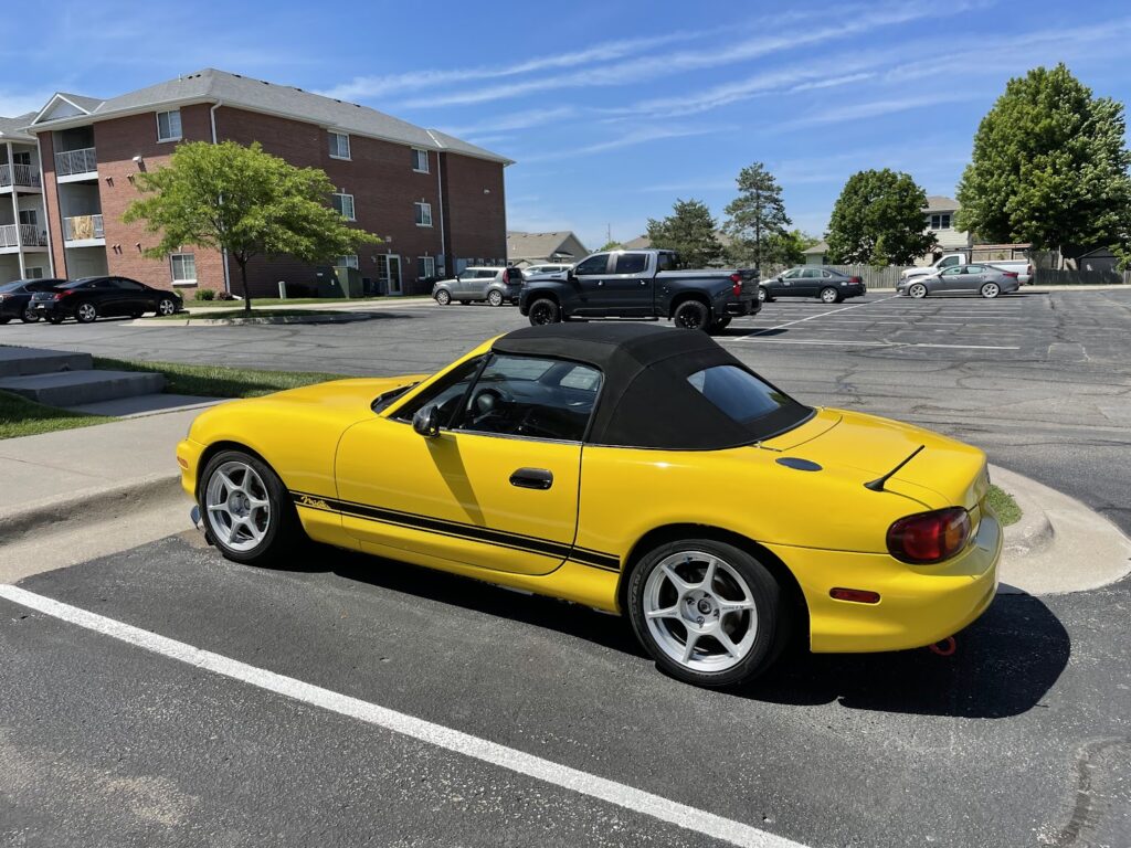 NB Miata new soft top, May 2022