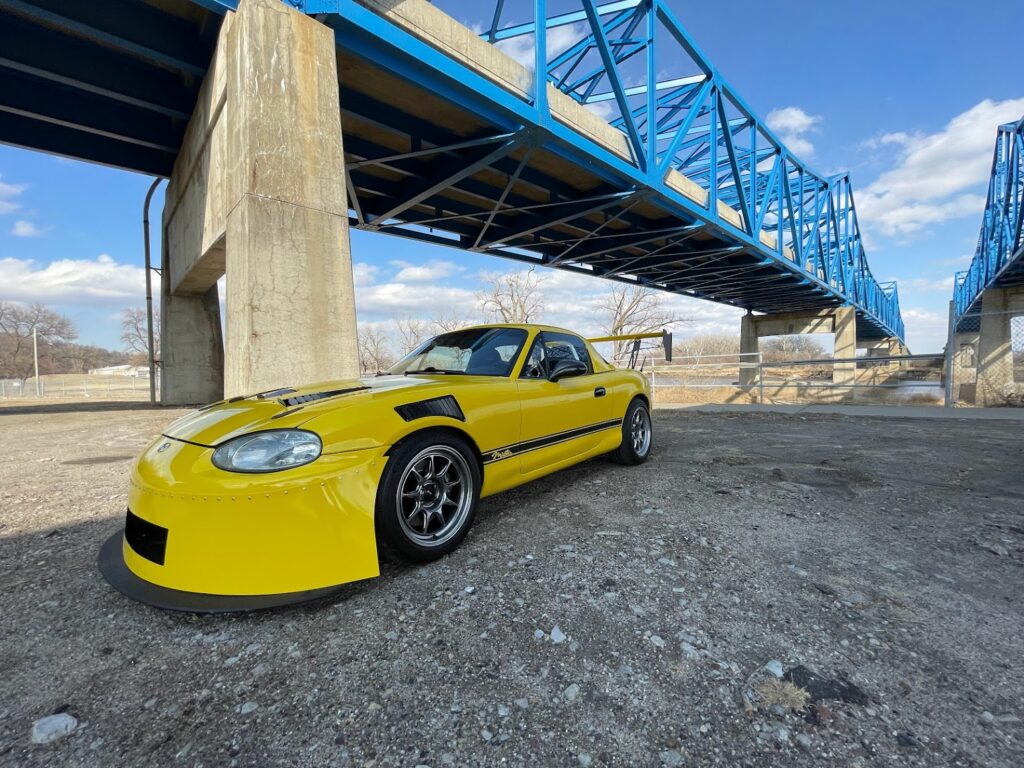 NB Miata, Nine Lives Racing Medium Downforce Aero Kit, February 2023