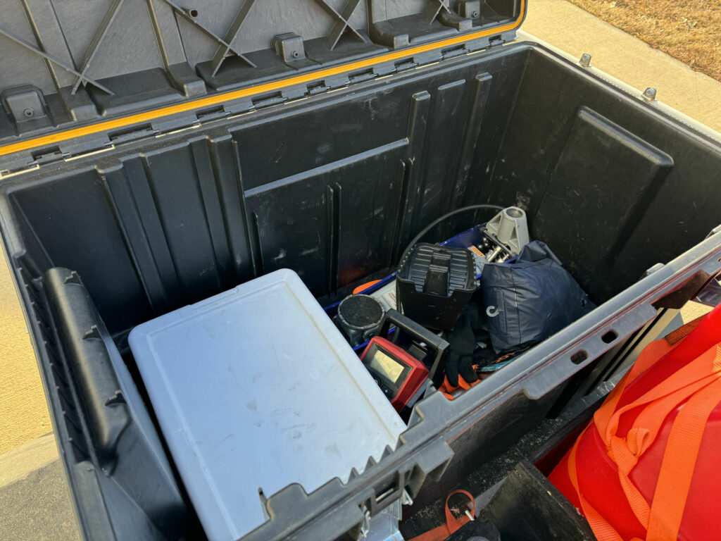 Tire trailer toolbox